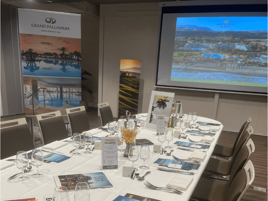 Evènement : Dîner de présentation du Grand Palladium Sicilia Resort & Spa en partenariat avec Kuoni France